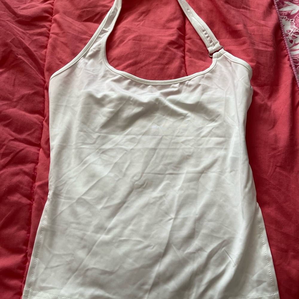 SHEIN White Halter Camisole Top